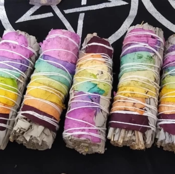 Other - 7 Chakra White Rose Sage Petal Stick~For 1 Stick